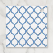 水彩青白ハッピーバースデーギフトラベル フェイバータグ (裏面)