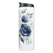 水彩青白フローラブーケ タンブラー (回転右)