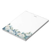 水彩青白牡丹ユーカリカスタム ノートパッド (回転)