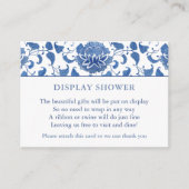 水彩青白Chinoiserieディスプレイシャワー エンクロージャーカード (正面)