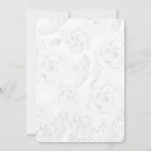 水彩青磁の多肉性結婚式招待状 招待状 (裏面)