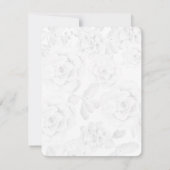 水彩青磁の多肉結婚式rsvp 出欠カード (裏面)