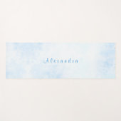 水彩青空パーソナライズされた ヨガマット (正面(横))