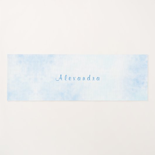 水彩青空パーソナライズされた ヨガマット (正面(横))