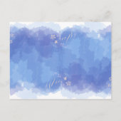 水彩青空風船招待状カード インビテーションポストカード (裏面)