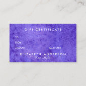 水彩青紫ギフト名刺 名刺 (裏面)
