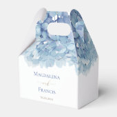 水彩青紫紫陽花結婚症 フェイバーボックス (正面サイド)