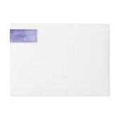 水彩青紫色の化粧品瓶ラベル ラップアラウンドラベル (正面)