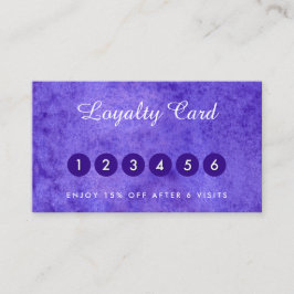 水彩青紫色の名刺 名刺