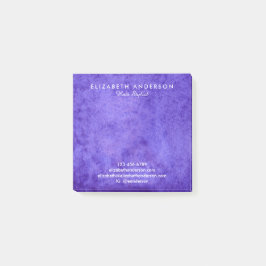 水彩青紫色ビジネスのポストイットノート ポストイット