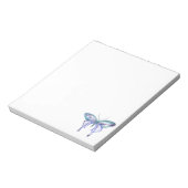 水彩青紫色蝶 ノートパッド (回転)