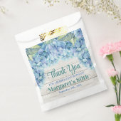 水彩青紫陽花80誕生日 フェイバーバッグ (封をした状態)