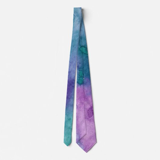水彩青紫 ネクタイ (裏面)