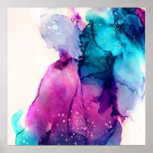 水彩青紫 ポスター (正面)