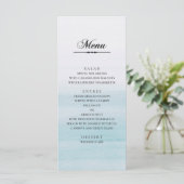 水彩青結婚色。クラシックエレガント航海の メニュー (スタンド正面)