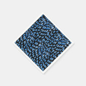 水彩青絞り筆の雨滴 スタンダードカクテルナプキン (角)