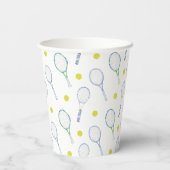 水彩青緑テニス 紙コップ (裏面)