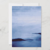 水彩青航海のいかり結婚式招待状 招待状 (裏面)