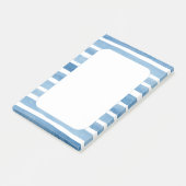 水彩青航海のストライプ色。海海ビーチ ポストイット (アングル)