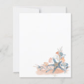 水彩青航海の海結婚式招待状 (裏面)