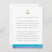 水彩青航海の白カード エンクロージャーカード (正面/裏面)