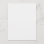 水彩青色アジサイの受付カード エンクロージャーカード (裏面)