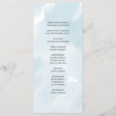 水彩青色パーティー計画 プログラム (裏面)