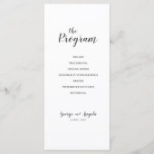 水彩青色パーティー計画 プログラム (正面)