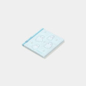 水彩青色幽霊名注記 ポストイット (アングル)