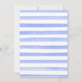 水彩青花とデイジーキンセアニェラ 招待状 (裏面)