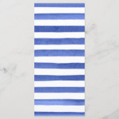 水彩青花と黄花結婚の メニュー (裏面)