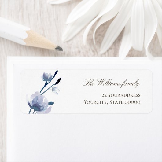 水彩青花ラベル ラベル (インサイチュ)