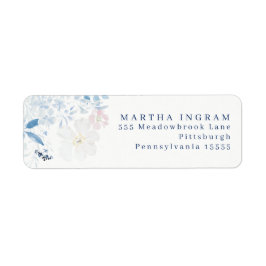 水彩青花ラベル ラベル