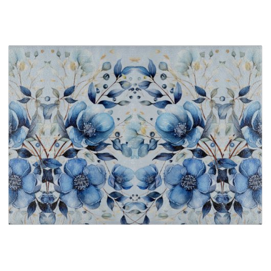 水彩青花切板 カッティングボード (正面)