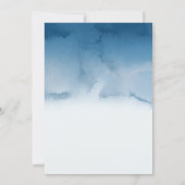 水彩青花婚礼请柬 招待状 (裏面)