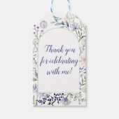 水彩青花框 ギフトタグ (正面)