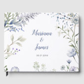 水彩青花框 ゲストブック (正面)