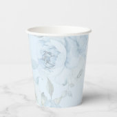水彩青花極簡婚禮 紙コップ (裏面)