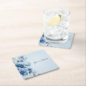 水彩青花紙コースター スクエアペーパーコースター (インサイチュ)