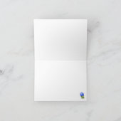 水彩青花紫陽花 サンキューカード (内部)