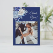 水彩青花結婚の –  サンキューカード (スタンド正面)