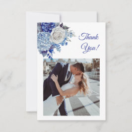 水彩青花結婚の –  サンキューカード