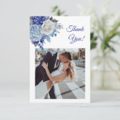 水彩青花結婚の –  サンキューカード (スタンド正面)