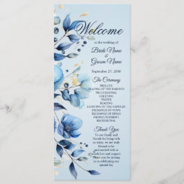 水彩青花結婚式 プログラム
