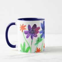 水彩青花絵画明