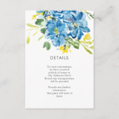 水彩青花花束詳細 エンクロージャーカード (正面)