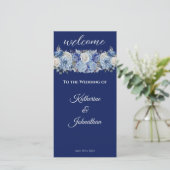 水彩青花花花花束結婚式 プログラム- (スタンド正面)