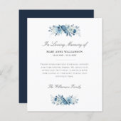 水彩青花葬儀 (正面/裏面)