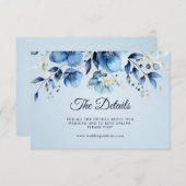 水彩青花詳細エンクロージャカード エンクロージャーカード (正面/裏面)