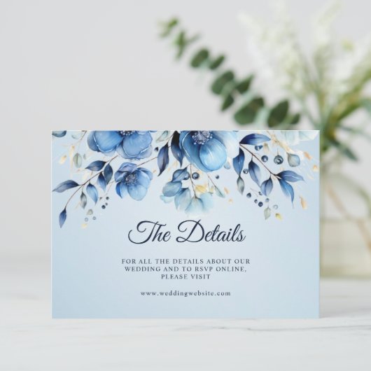 水彩青花詳細エンクロージャカード エンクロージャーカード (スタンド正面)